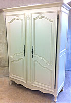 2 door provencal style armoire